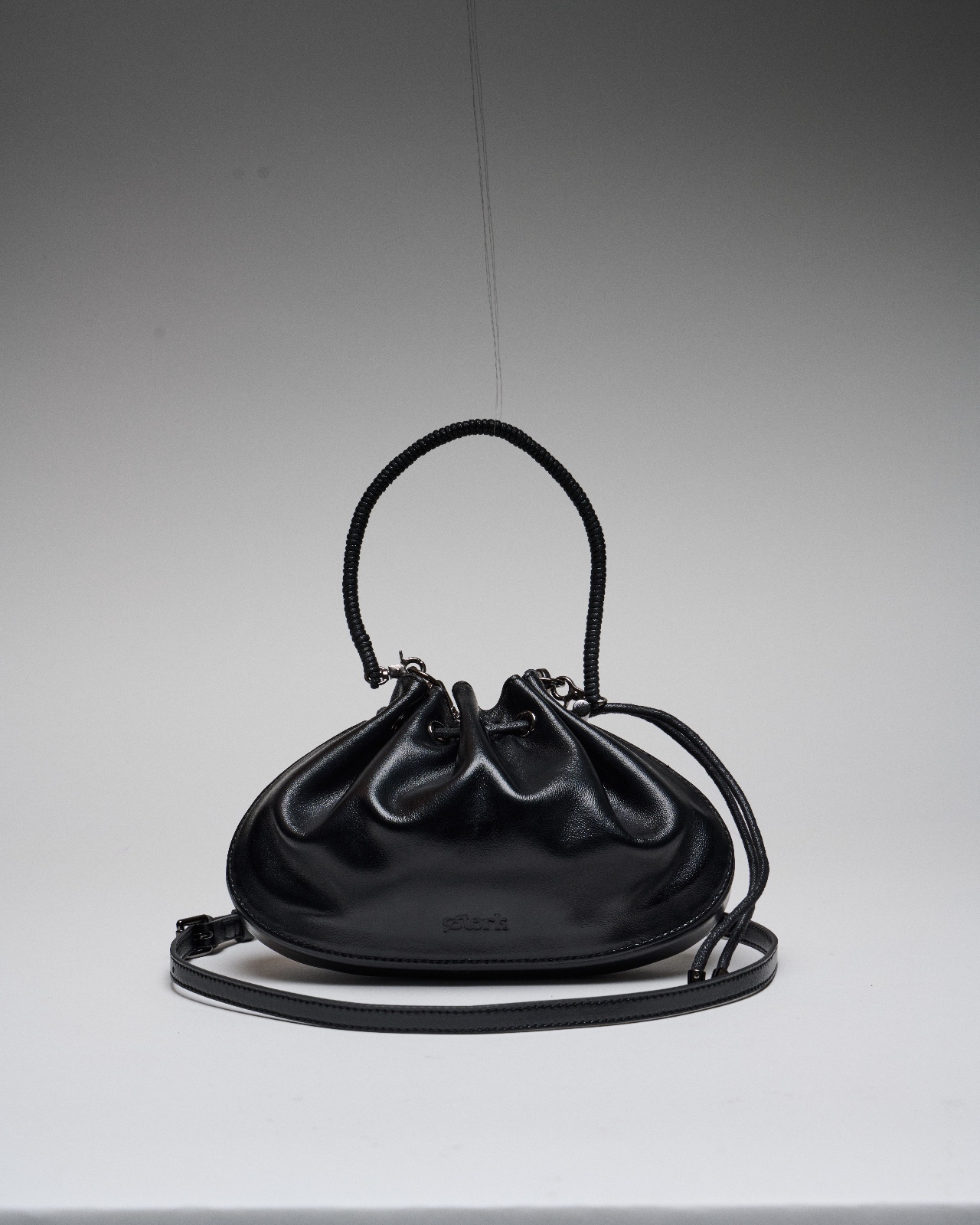 Erina Drawstring Bag (Midnight Black)