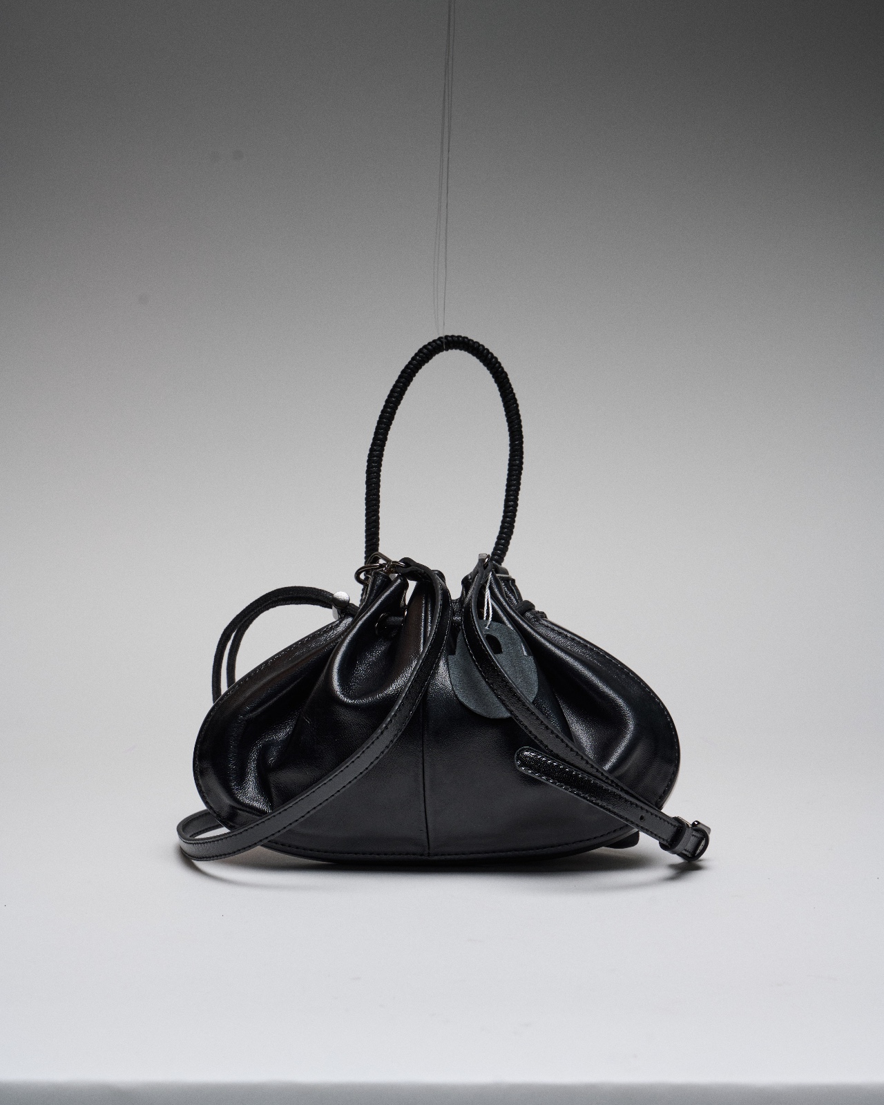 Erina Drawstring Bag (Midnight Black) - Image 2